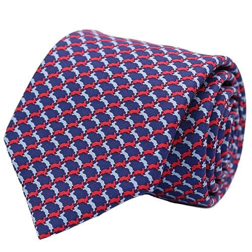 100% Silk Ties for Men Handmade Neckties with Animal Printed