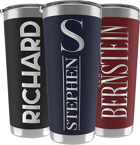 Vasos personalizados con tapa y popote, de 20, para café y viajes regalo personalizado para mujeres