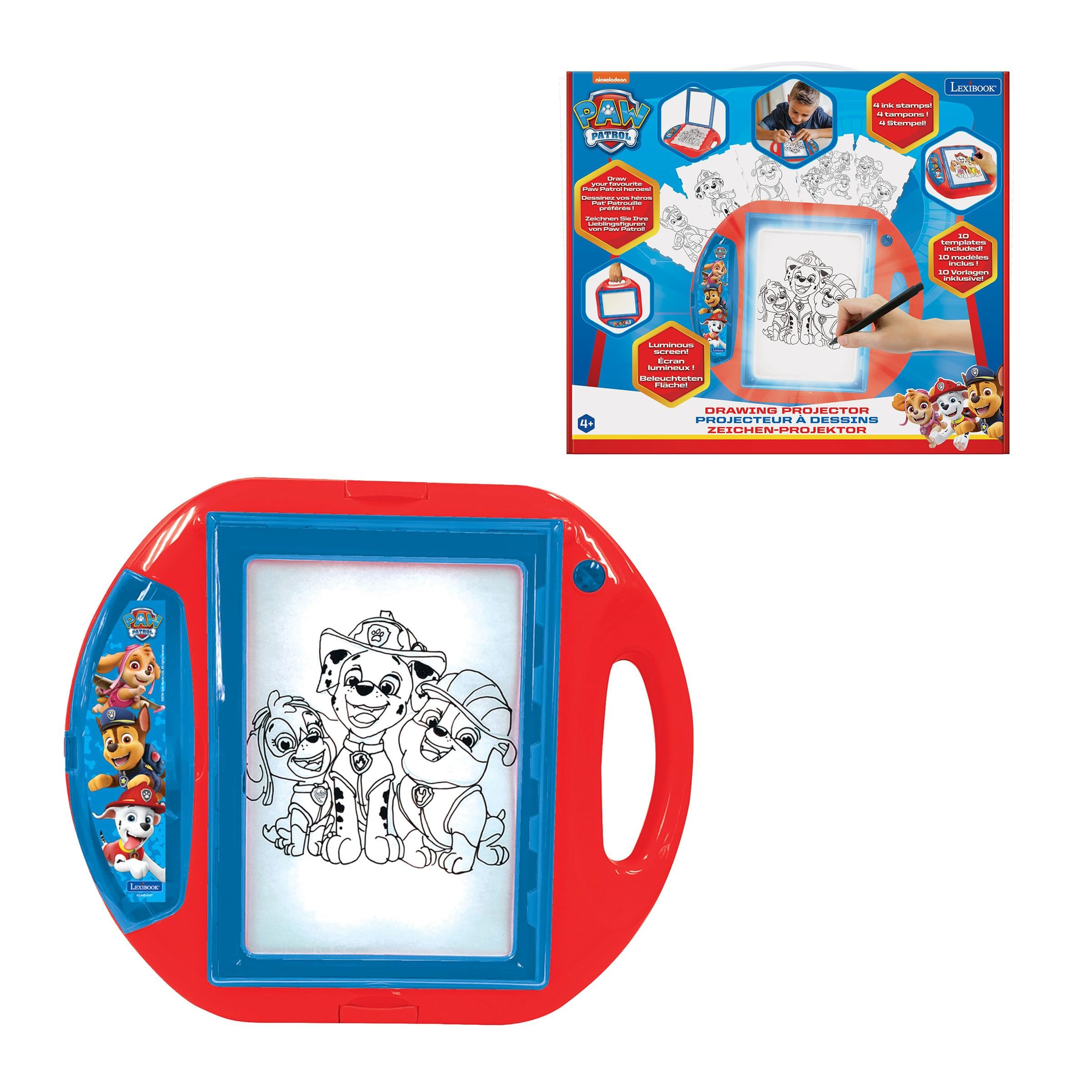 Amazon.com: LEXiBOOK Paw Patrol, Drawing Projector, 4 tampons, 10