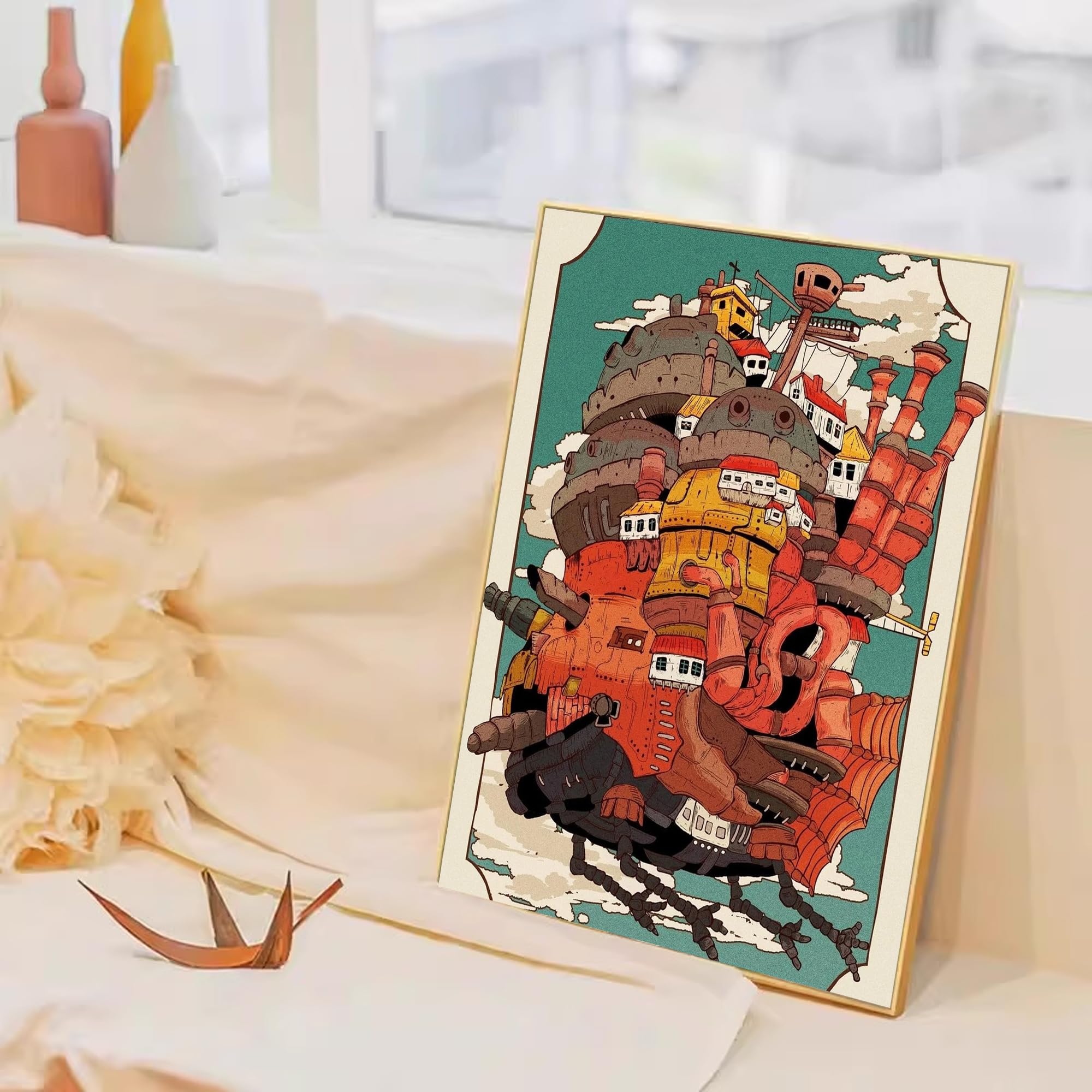 50's ハイチアン　オイルペインティングアート　2枚組　ヴィンテージ絵画 50's ハイチアン オイルペインティングアート 2枚組