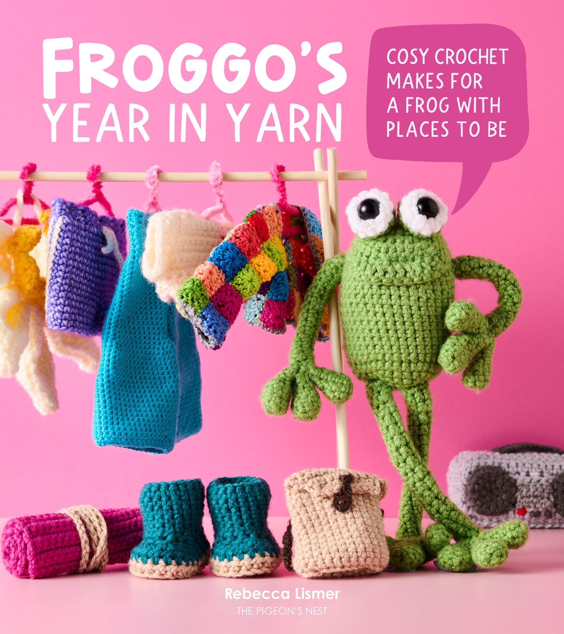 Froggo's Year in Yarn: Cosy Crochet Makes for a Frog with Places to Be
