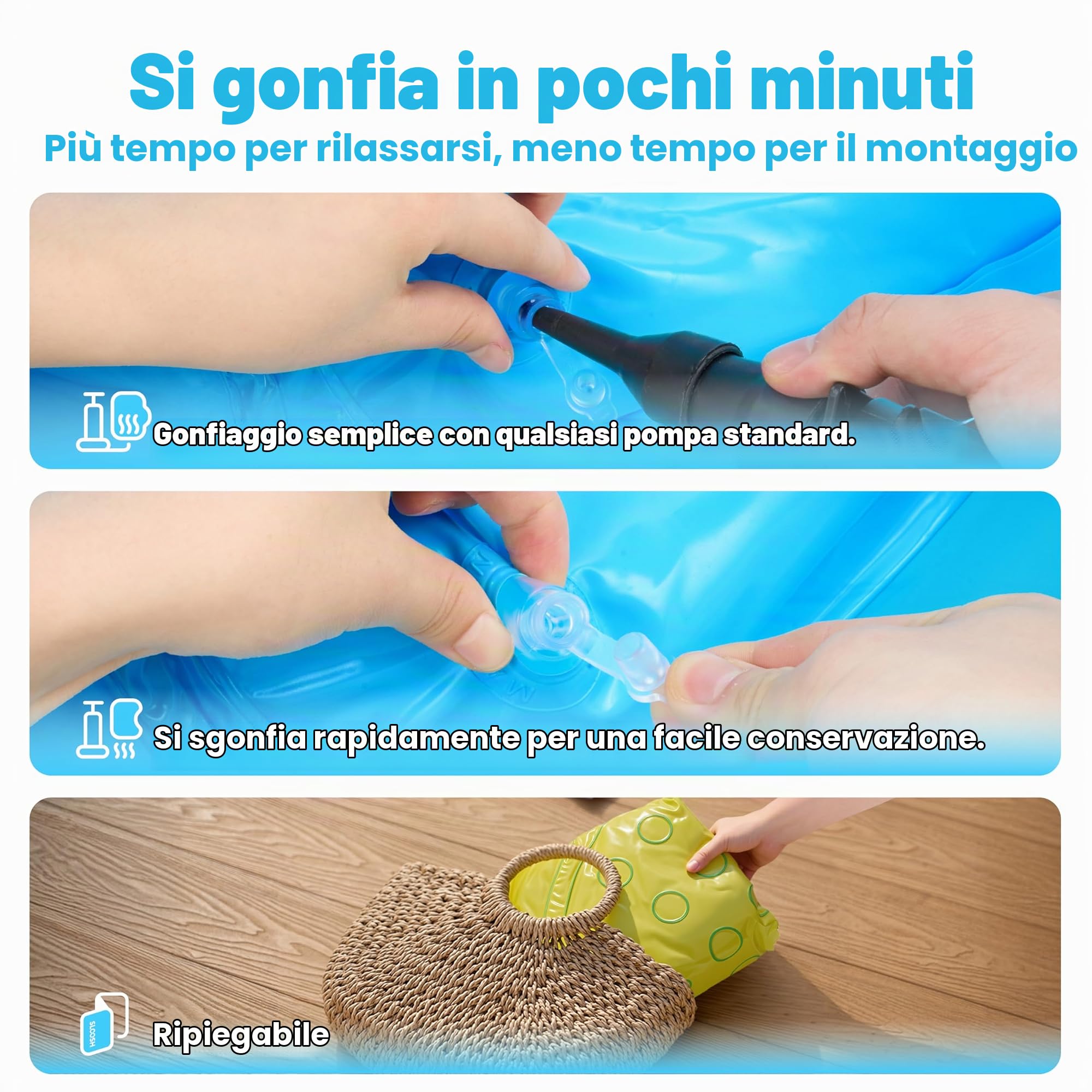 JOYIN Piscinetta Gonfiabile con Parasole per Bambini 137 x 142 x 71cm Balena Piscina Bambini con Baldacchino, Galleggiante da nuoto Giocattoli per feste di nuoto