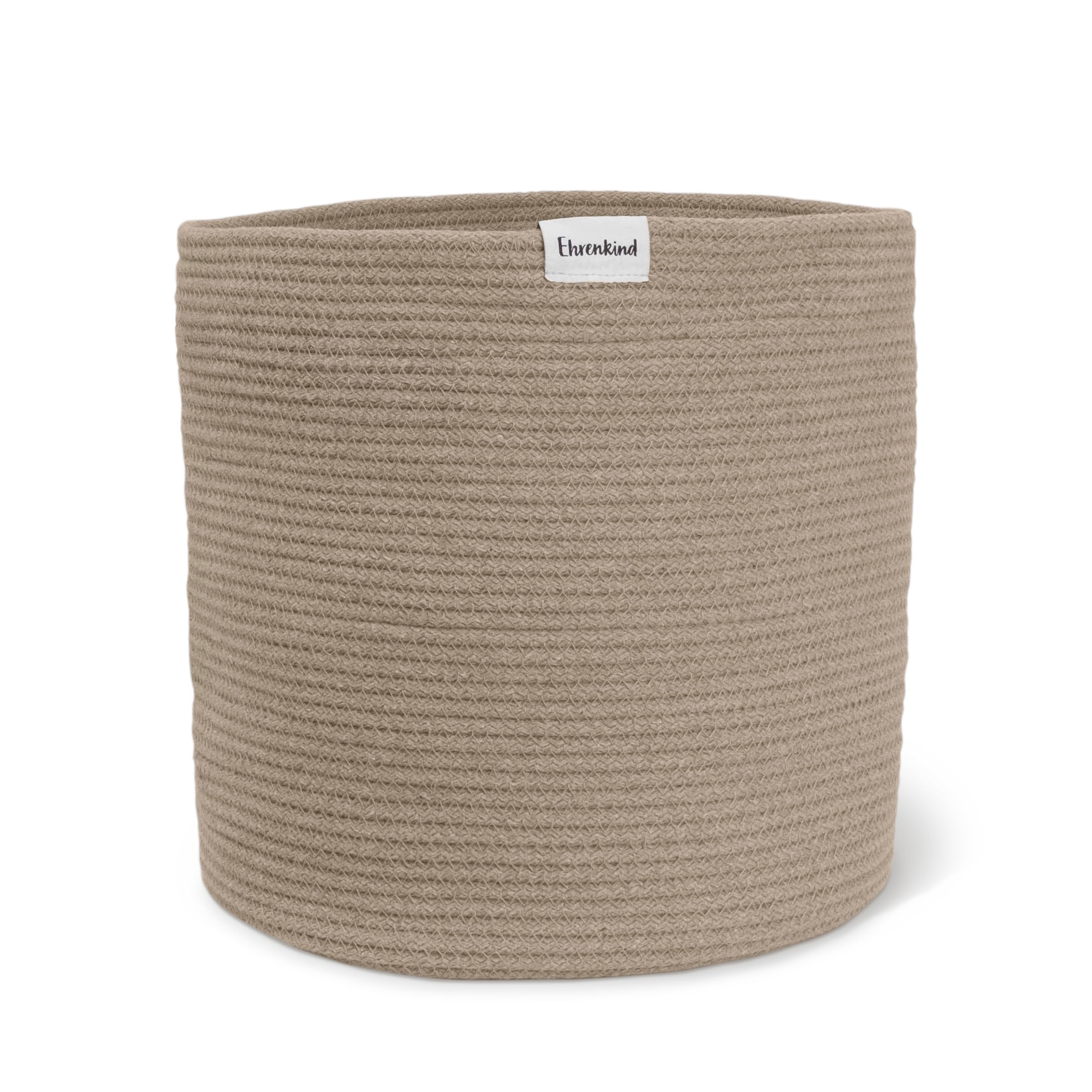 Ehrenkind® Aufbewahrungskorb – Spielzeugkorb für Kinder | In 3 Größen & Farben | Robustes Seilmaterial | Ideal als Wäschekorb oder Spielzeugaufbewahrung | 32x32 cm | Beige