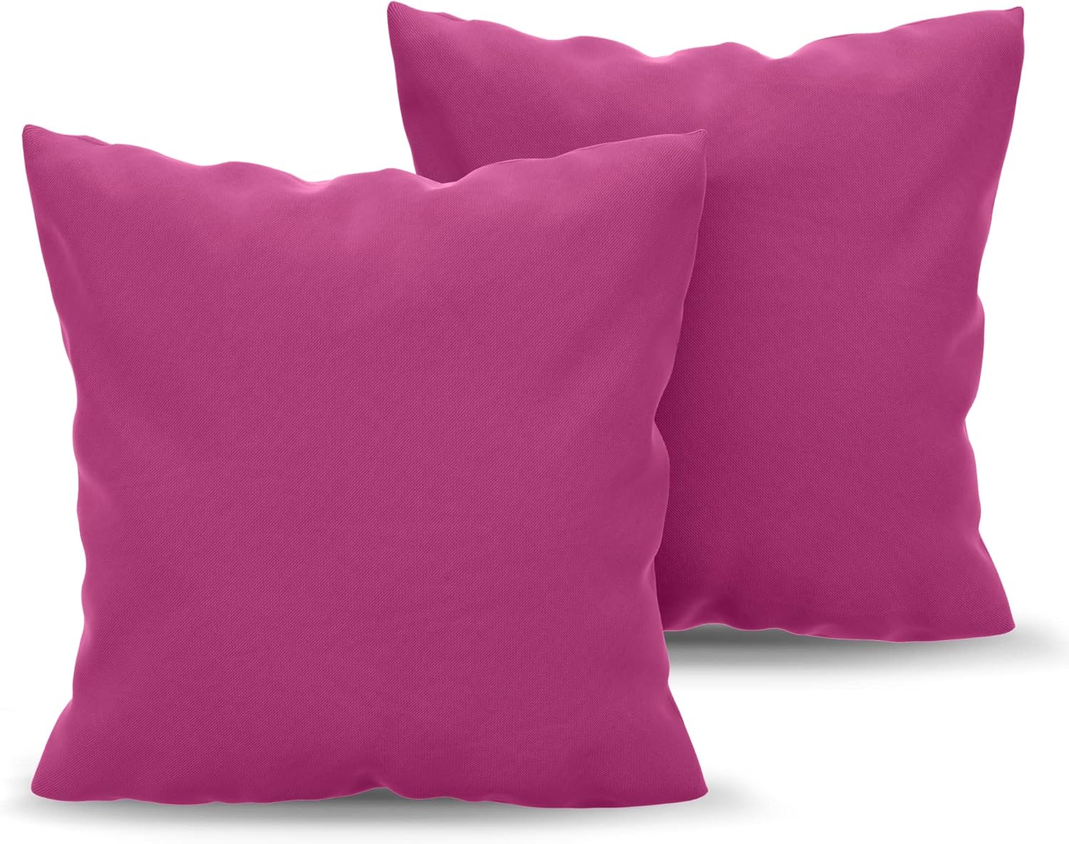 Dreamzie Fundas de Almohada (Juego de 2) - para Las Almohadas 80 x 80 cm, Rosa, Microfibra (100% Poliéster) - Fundas de Cojines de Calidad con una Suavidad Incomparable