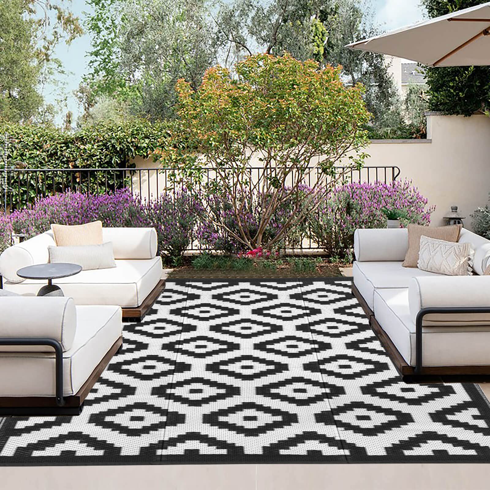 Buy OutdoorLines Outdoor Reversible Rugs for Patio 6x9 ft Plastic