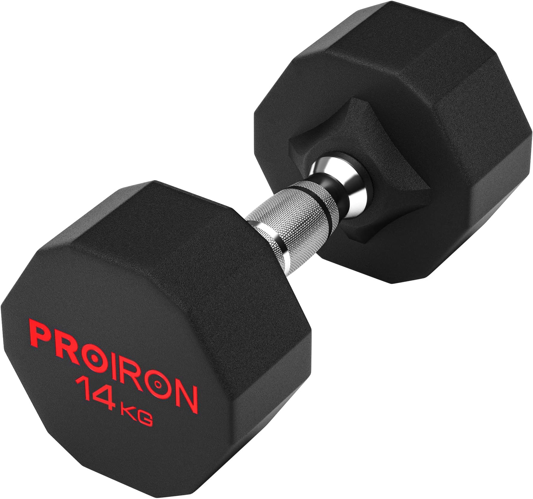 Rubber Dumbbells Odorless, Steel Weights Set Men Women Home Gym 3kg 5kg 8kg 10kg 12kg 16kg 20kg 24kg Fitness Training Exercise Body Strength Lifting Equipment (Pair or Single)