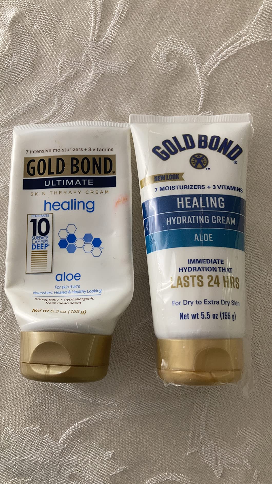 Gold Bond Ultimate Healing Skin Therapy Cream with Tube, Aloe, 5.5 Ounce