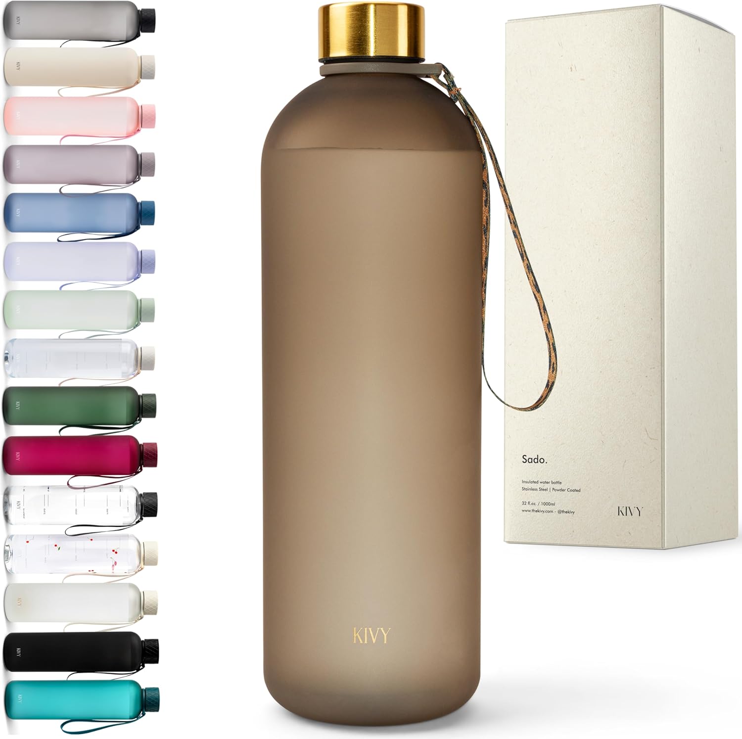 KIVY Water Bottle 51oz (1500ml) (Leopard, 51oz)