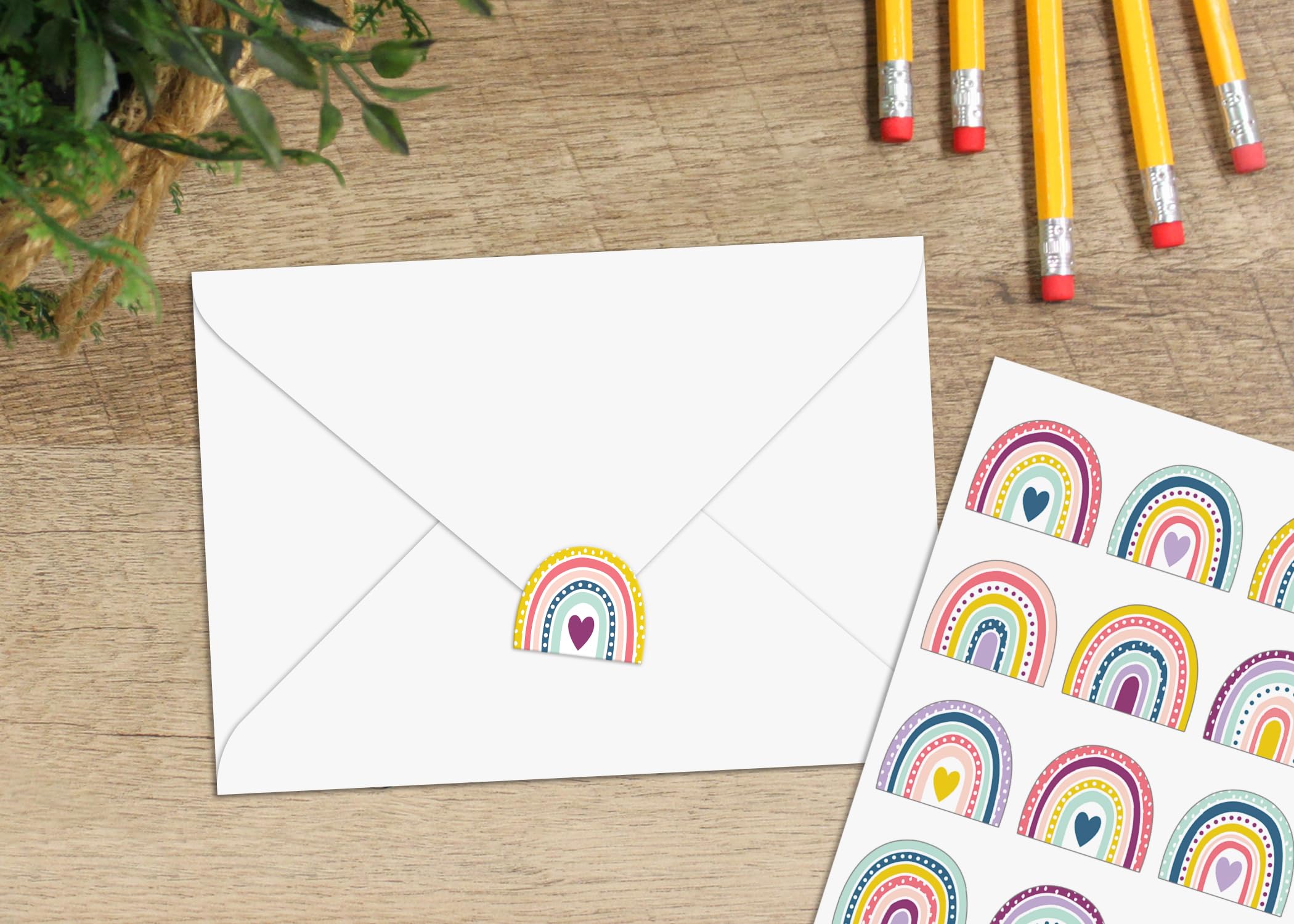 Oh Happy Day Rainbows Stickers