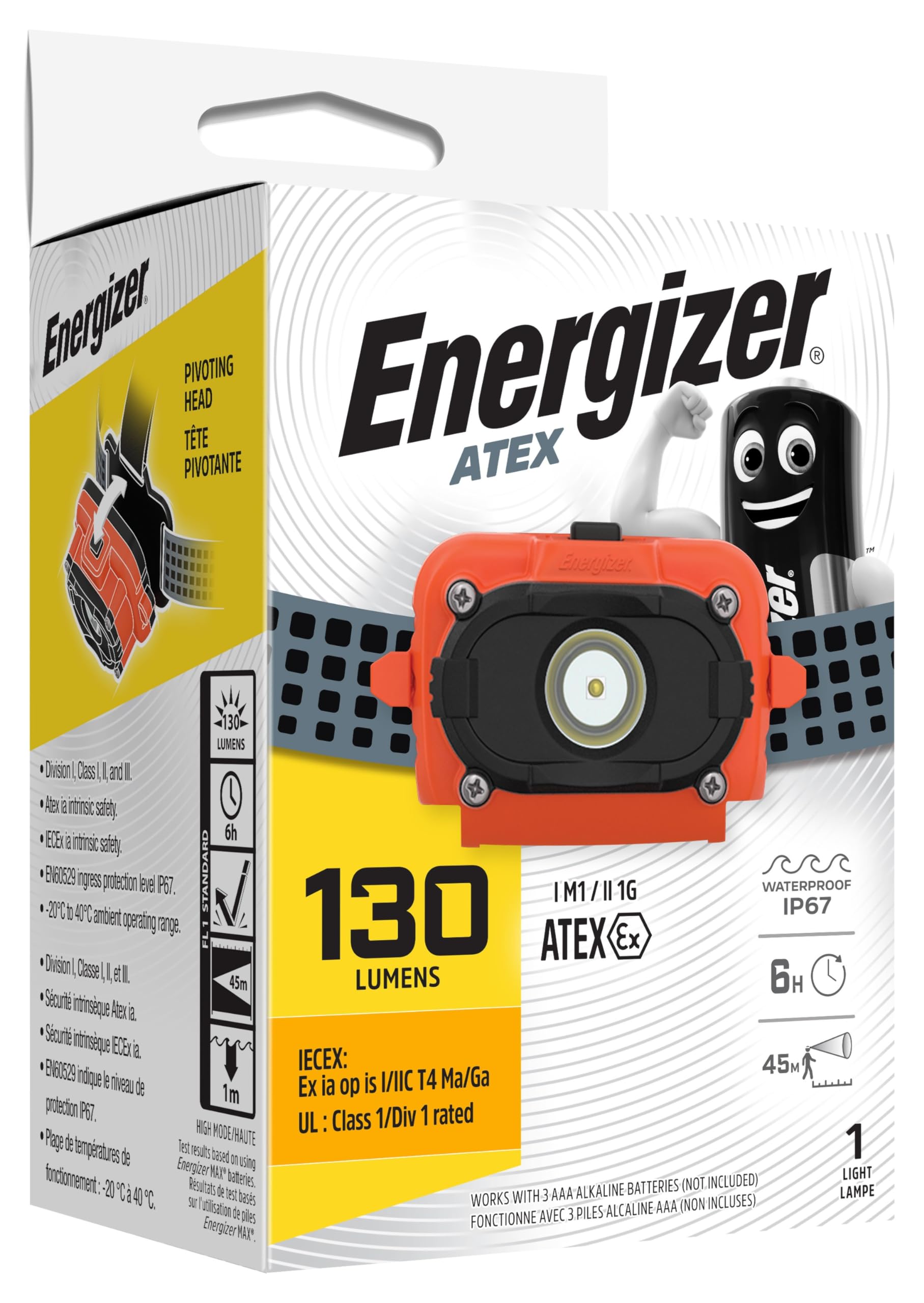 ENR FL LINTERNA FRONTAL ATEX 130 LM 3AAA