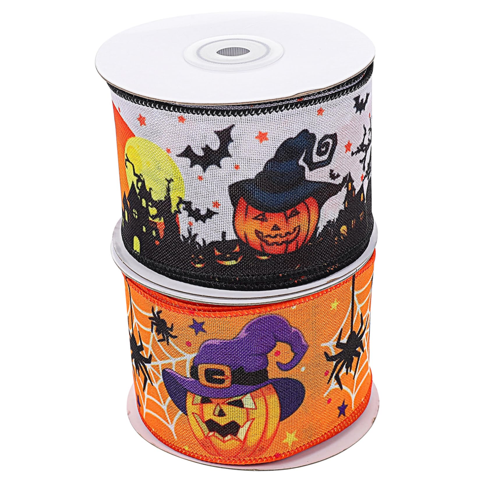 Ruban Halloween malléable à mémoire de forme pour couronnes et nœuds rigides