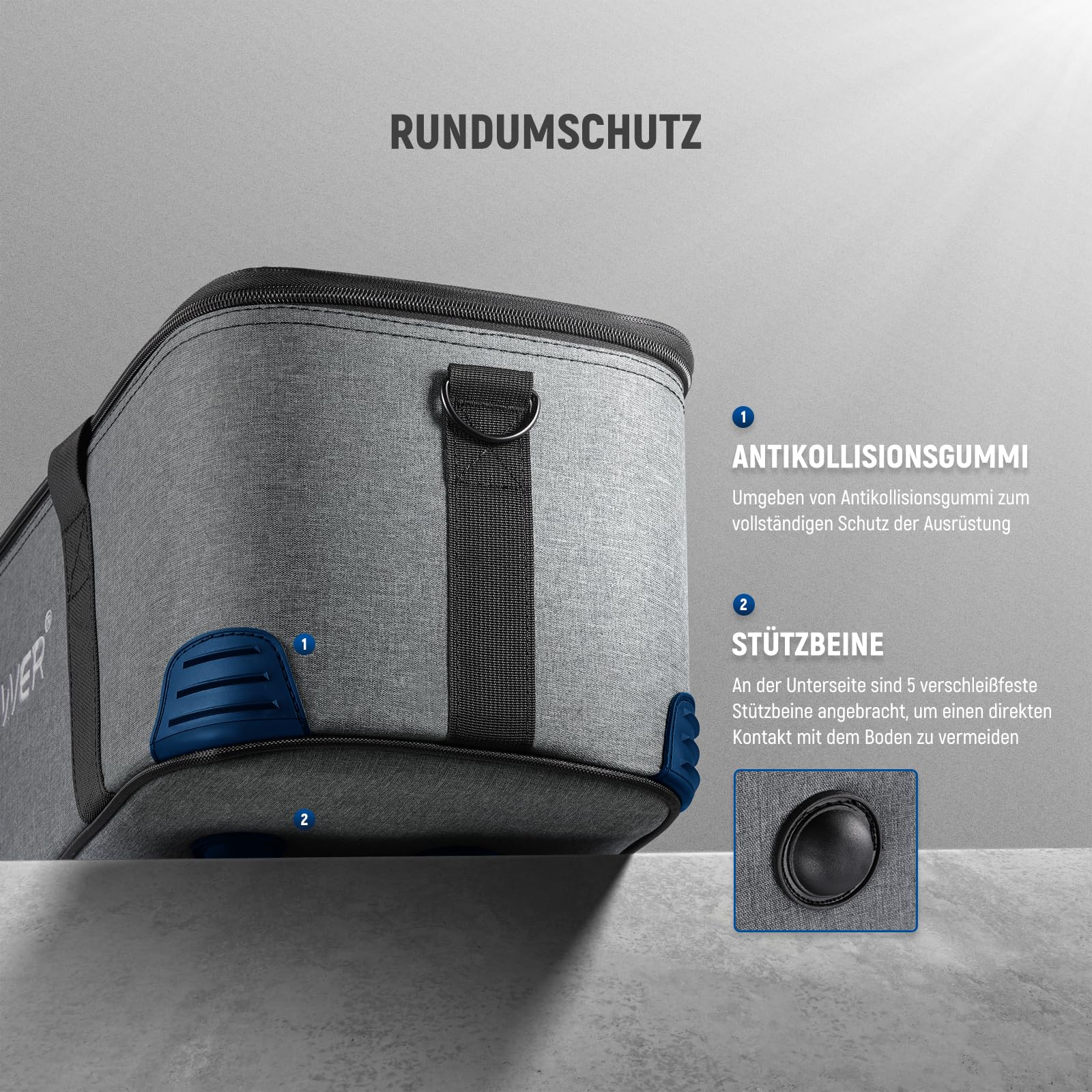 NEEWER Tragetasche mit Schultergurt Griff, Robuste Schaumstoffpolsterung für CB300C CB200C FS300C FS230C FS150C CB300B CB200B FS230B FS150B CB100C CB60B RGB CB60 Q300 Q4 Flash, Transportkoffer, PB6