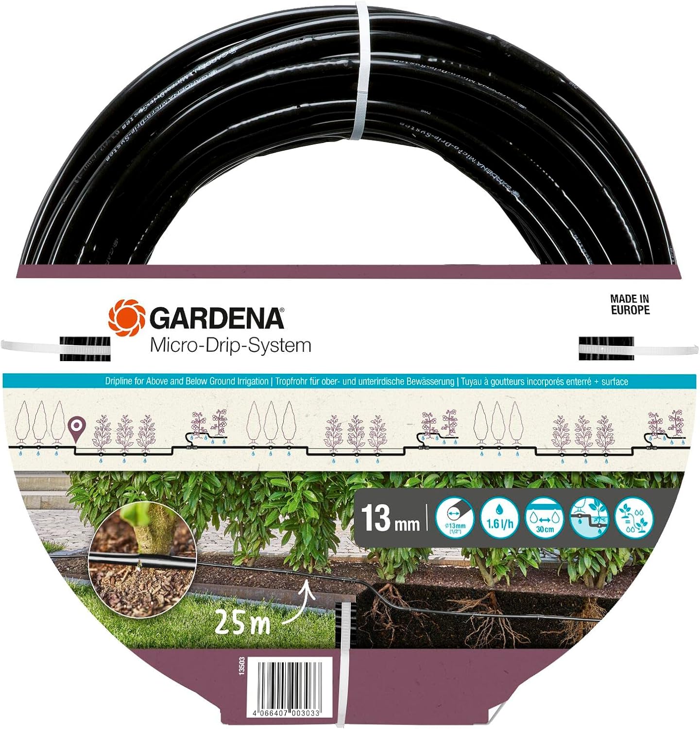 Drip pipe Gardena 13503-20 25 m