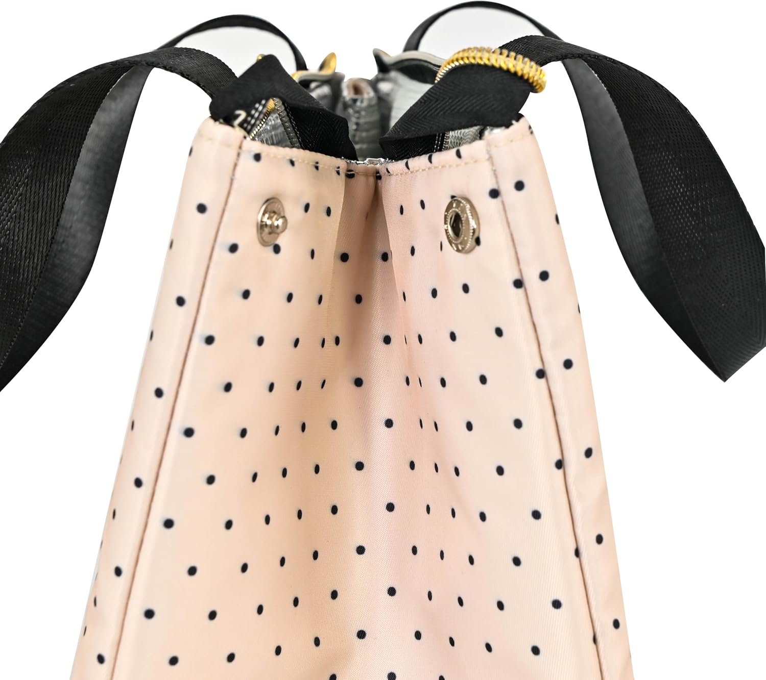 Remobia Hicol Insulated Lunch Bag for Women,Thermal Leakproof Lunch Tote with Pocket, Reusable Cooler Lunch Box for Work Office Travel (Minimalist Polka Dot)