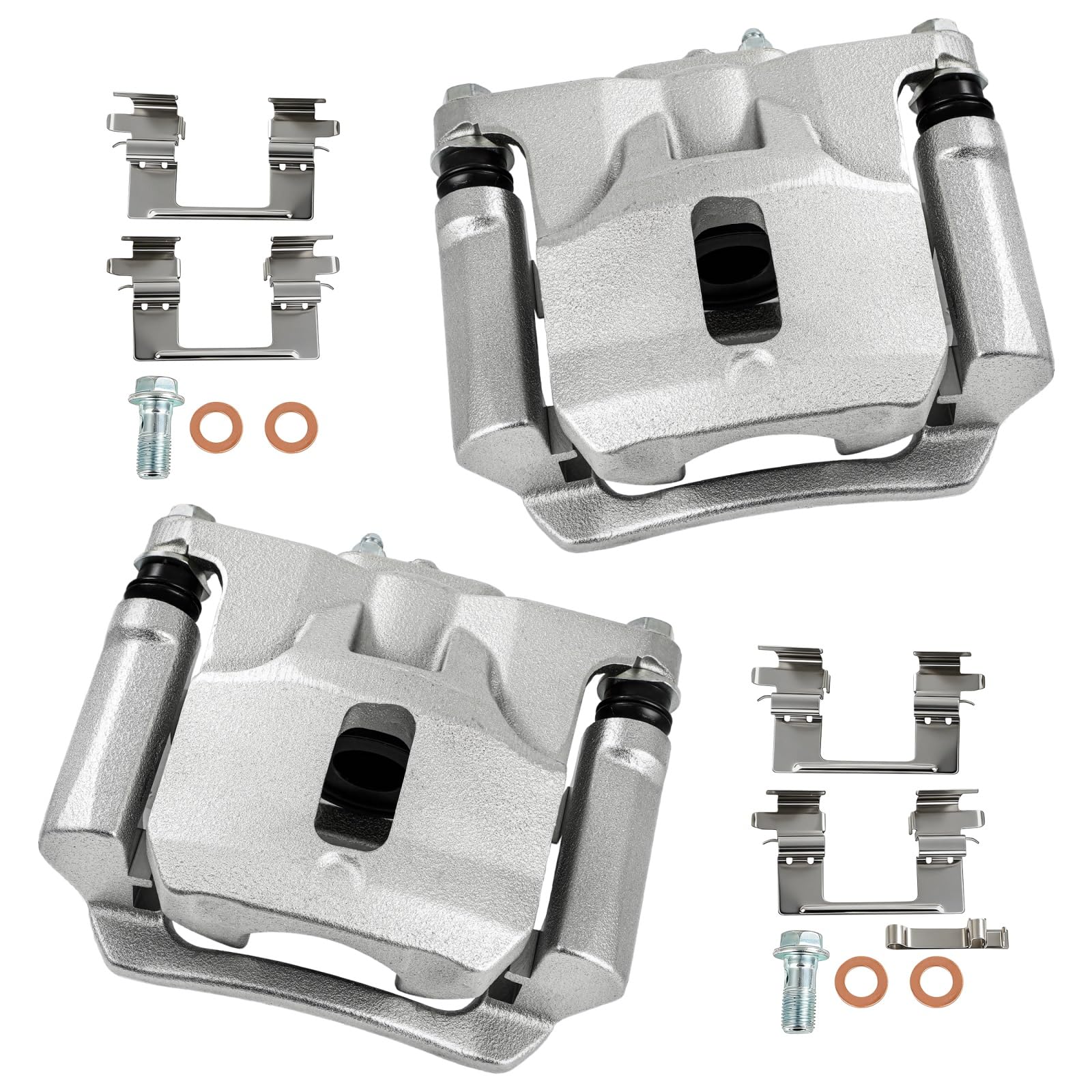 cciyu Rear Left &amp; Right Brake Calipers With Bracket 18B5523 18B5522