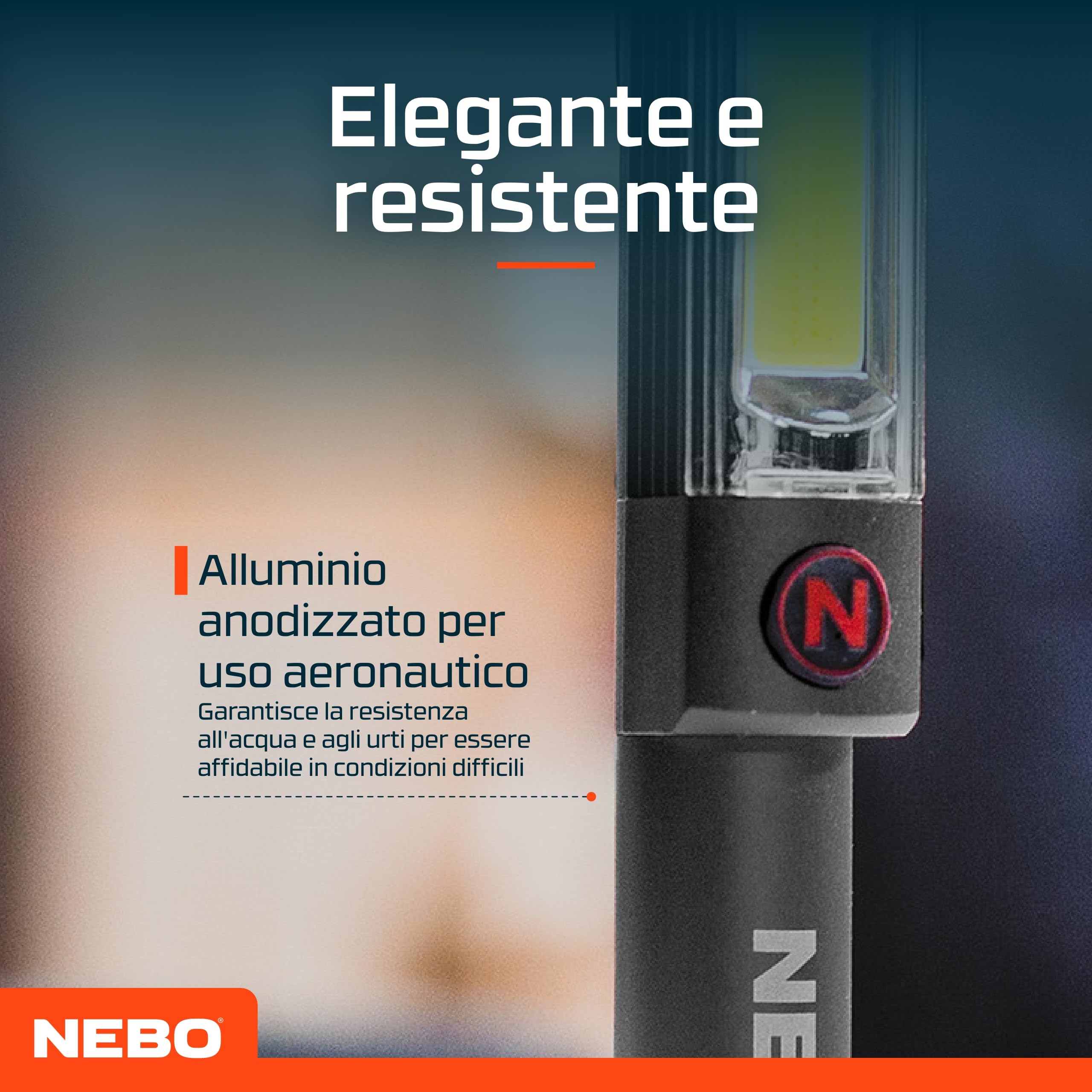 Torcia Tascabile NEBO Lil Larry - 250 Lumen, COB LED, Magnetica, Per Lavoro Ed Emergenze - Foto 8