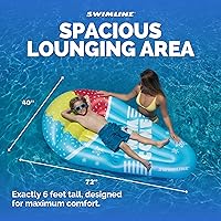 Vista 6 de Swimline - Colchón inflable para piscina con forma de cono de nieve