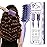 Curl Defining Brush for Curly Hair - Detangling & Styling Brush with Wide Tooth Design, Soft Bristles Reduce Frizz, Shape Curls & Waves for Women and Men, Wet & Dry Use (Purple)