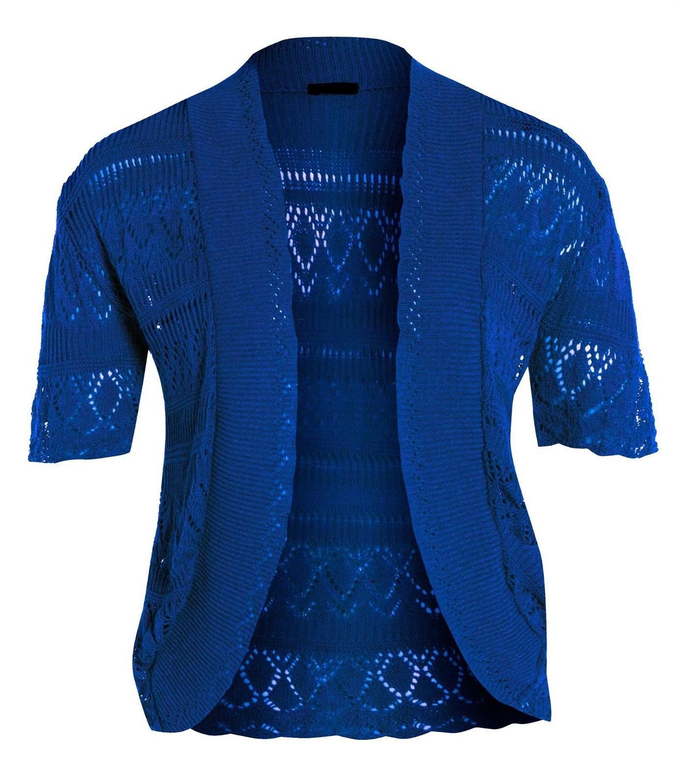 Torera para mujer azul real en talla XXL chaqueta corta elegante 2