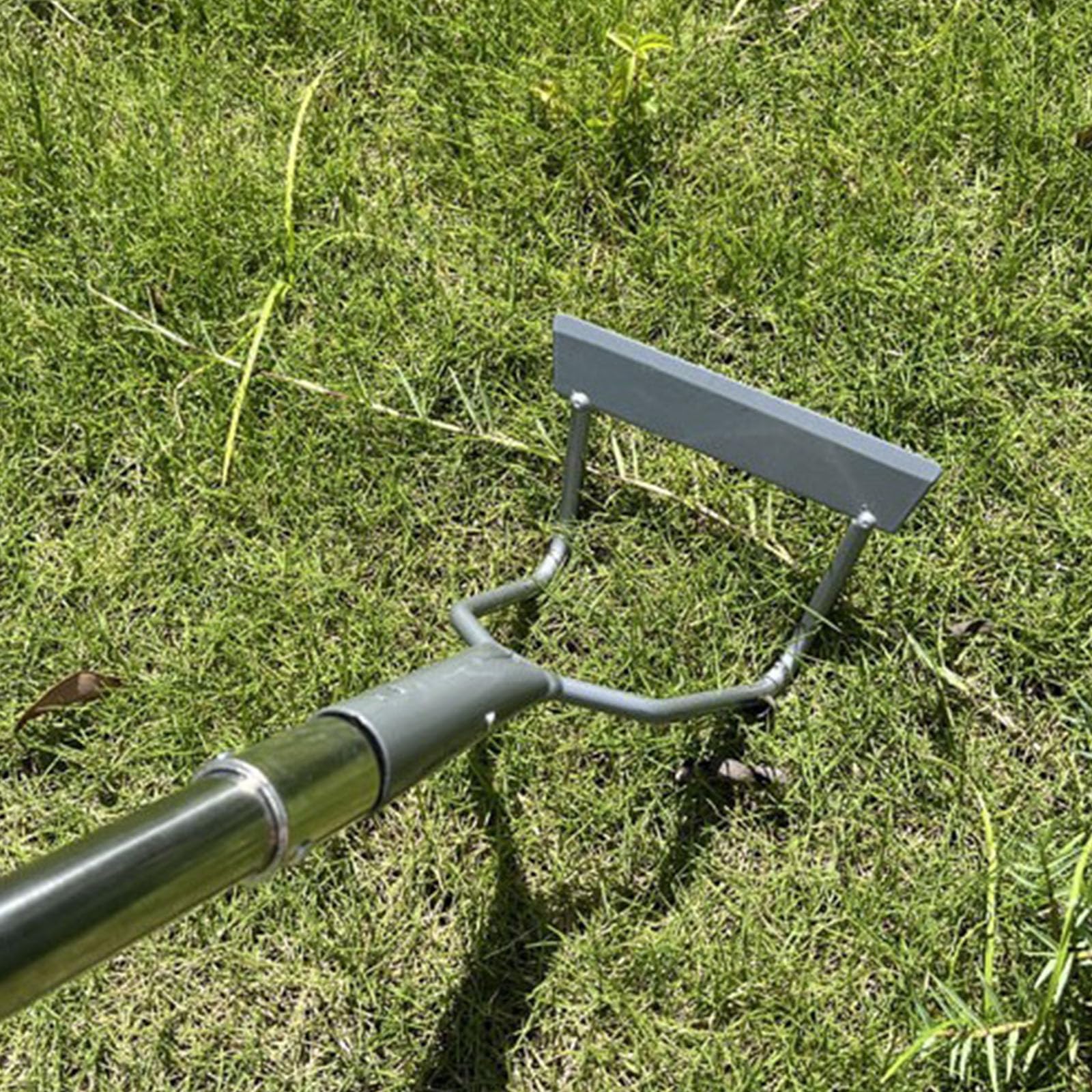 Gartenschaufel für die Rasenpflege, Unkrauthacke mit langem für effizientes Entfernen von, Grasresten, Unkrautwerkzeug mit langem