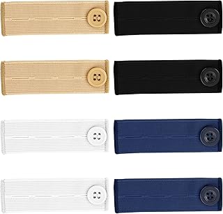 Larrel 8PCS Waist Extender, Pants Button Adjustable Pants Extenders for Men Women Pant Jeans Trousers Skirt Dress