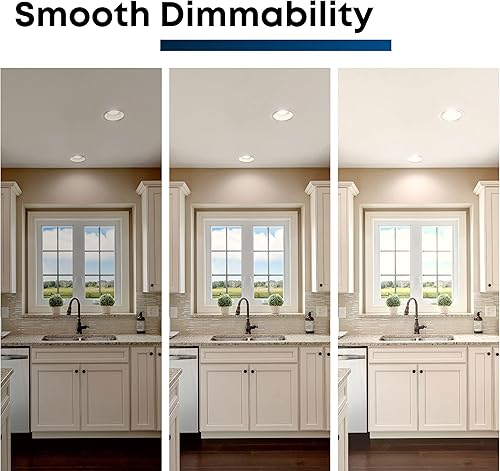 Miniatura 4 de Feit Electric Focos empotrables LED de 5 a 6 pulgadas con adaptador de base E26 estándar, regulable, equivalente a 120 W de alto rendimiento, 1290