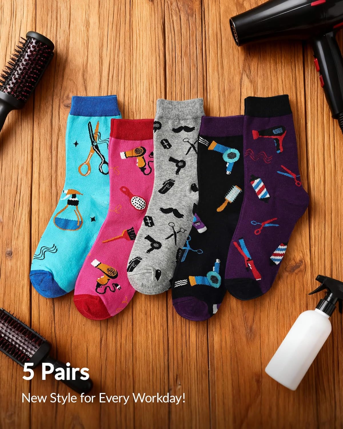 Jeasona Women's Cute Socks Funny Christmas Birthday Gifts for Women Mom Teenage Girls - Image 5