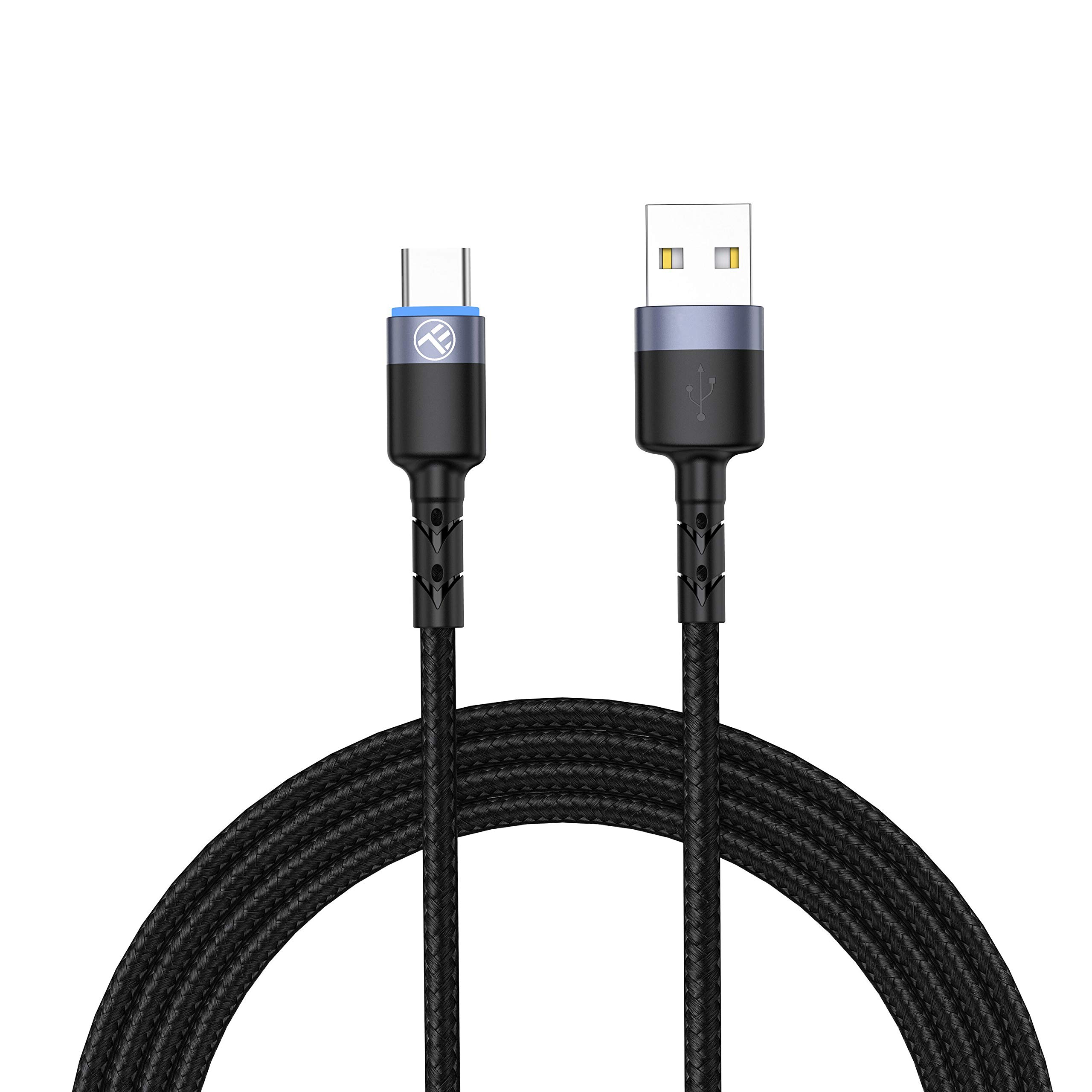 TELLUR Data Cable, USB to Type-C, LED, Nylon Braided, 1.2M, Black