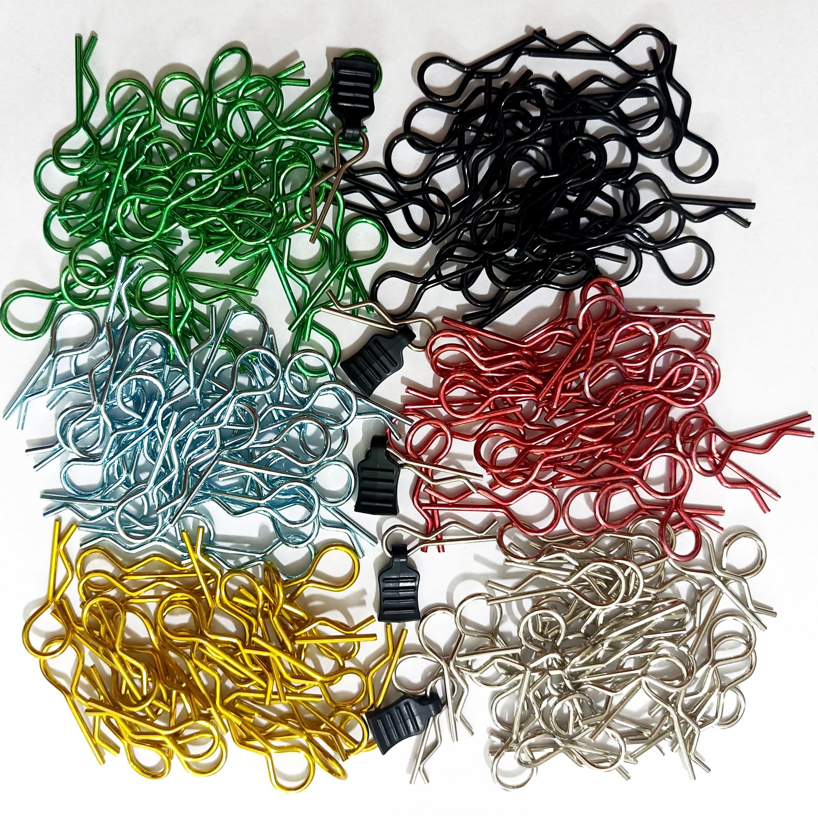 185 Pieces Universal RC Car Body Clips Stainless Steel R-Clips for All 1/8 1/10 1/12 1/16 Traxxas Redcat HPI Himoto HSP Exceed RC Car Parts Buggy Shell Replacement - Image 4