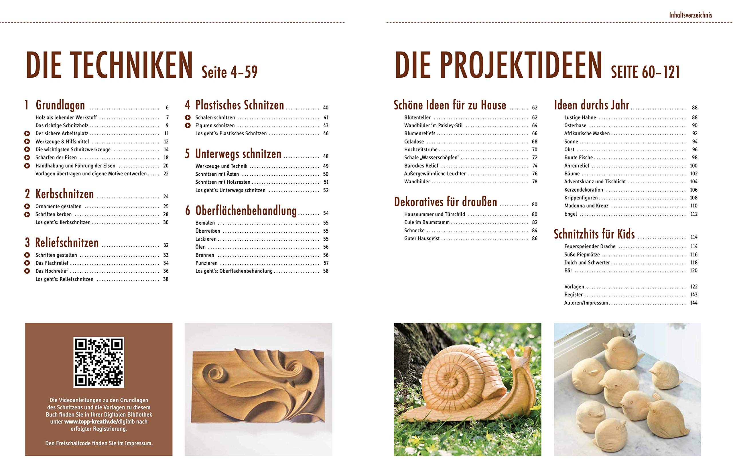 Schnitzen: Das Grundlagenbuch. Mit Online-Tutorialvideos