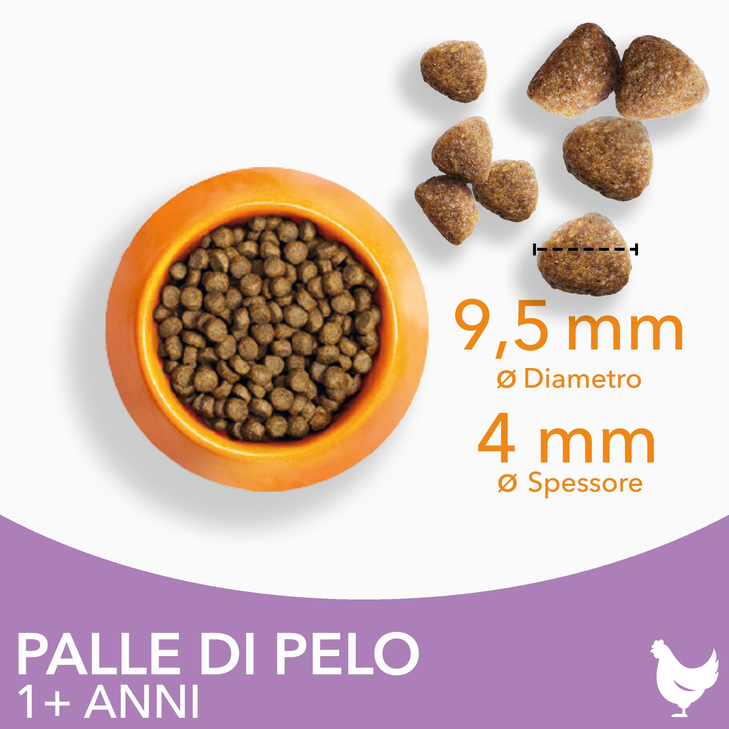 IAMS Anti-Hairball cibo secco per Gatti - Alimento secco per ridurre i boli di pelo per Gatti da 1 anno, 10 kg