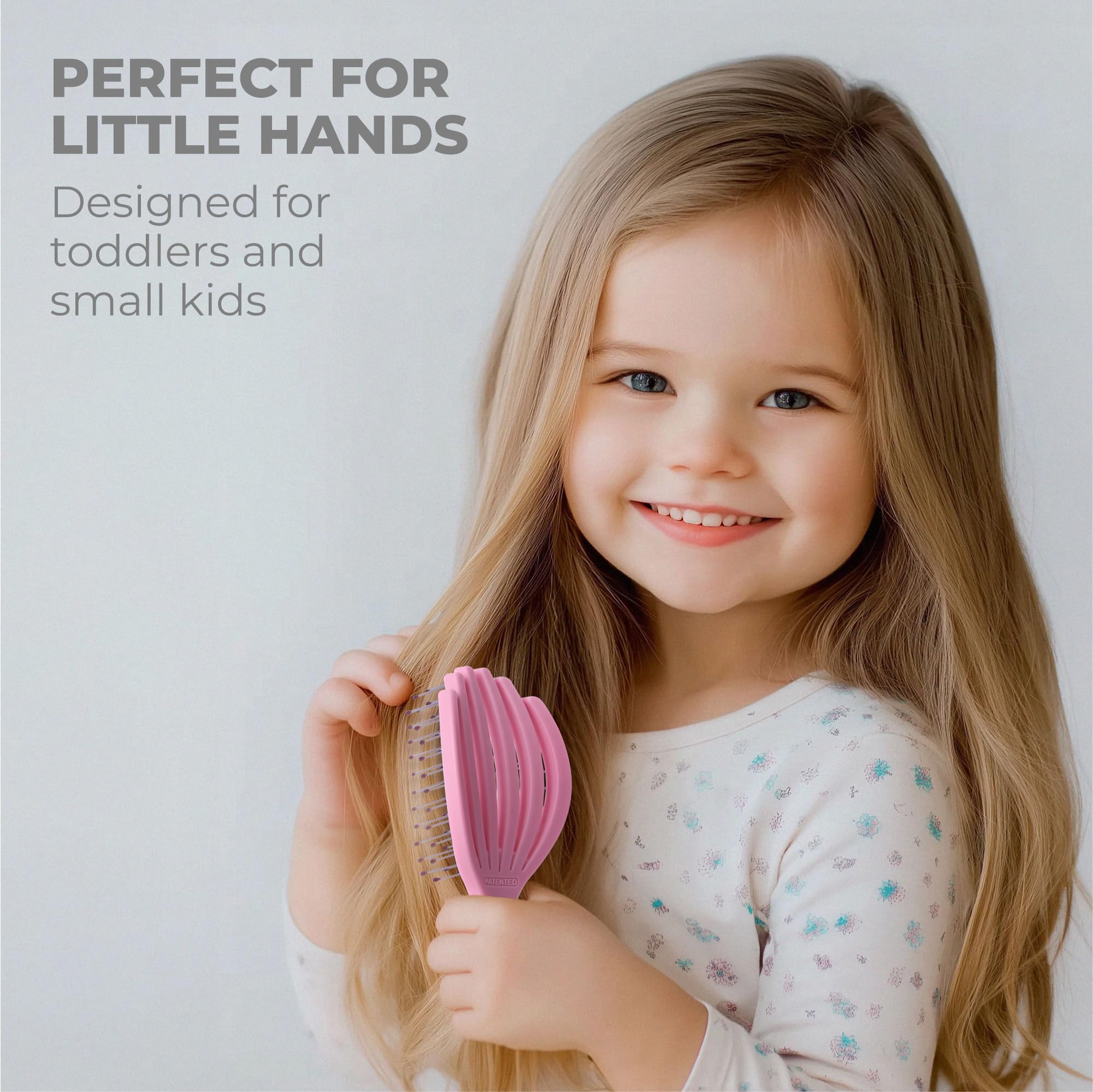 Ninabella Mini Detangling Hairbrush, Cute Colourful Octopus Detangle Brush, For Blow Dry or Brushing Wet Tangled Hair - Image 4