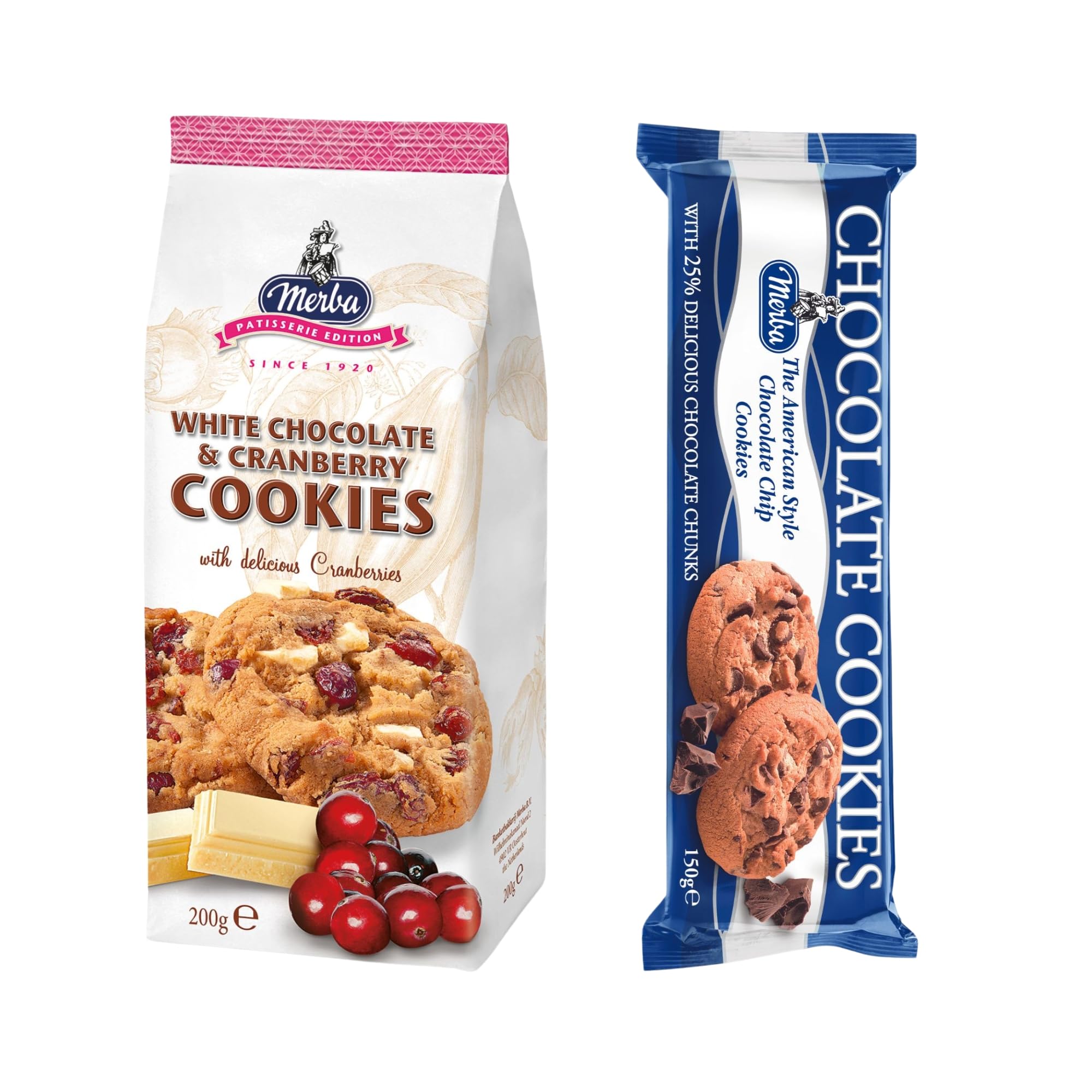 Merba |Choclate Cookies 25%|White Choclate & Cranberry Cookies|Combo Of 2 (B0CZTTKC5K) Amazon Price History, Amazon Price Tracker