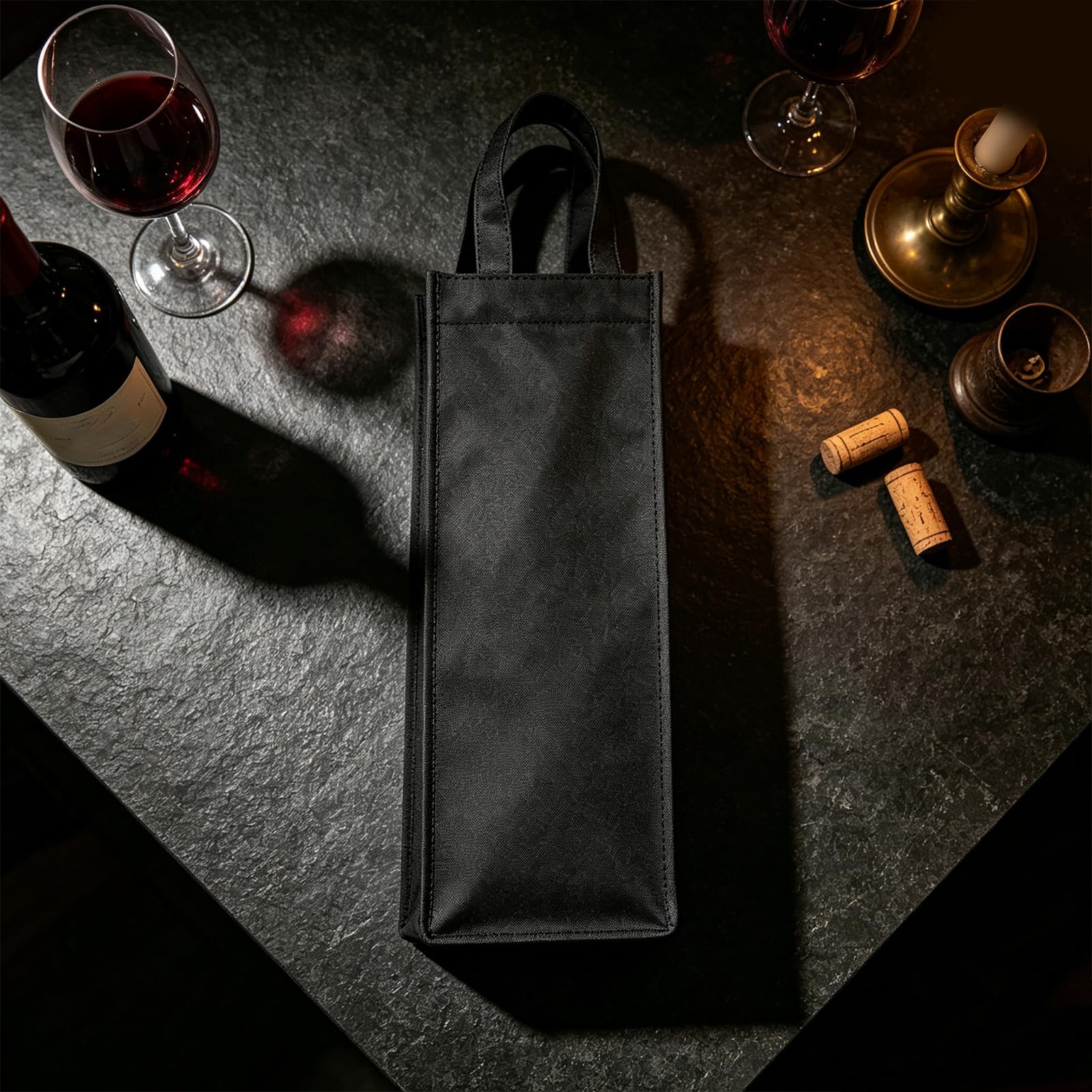 Presentación de vino de botella Bolsa