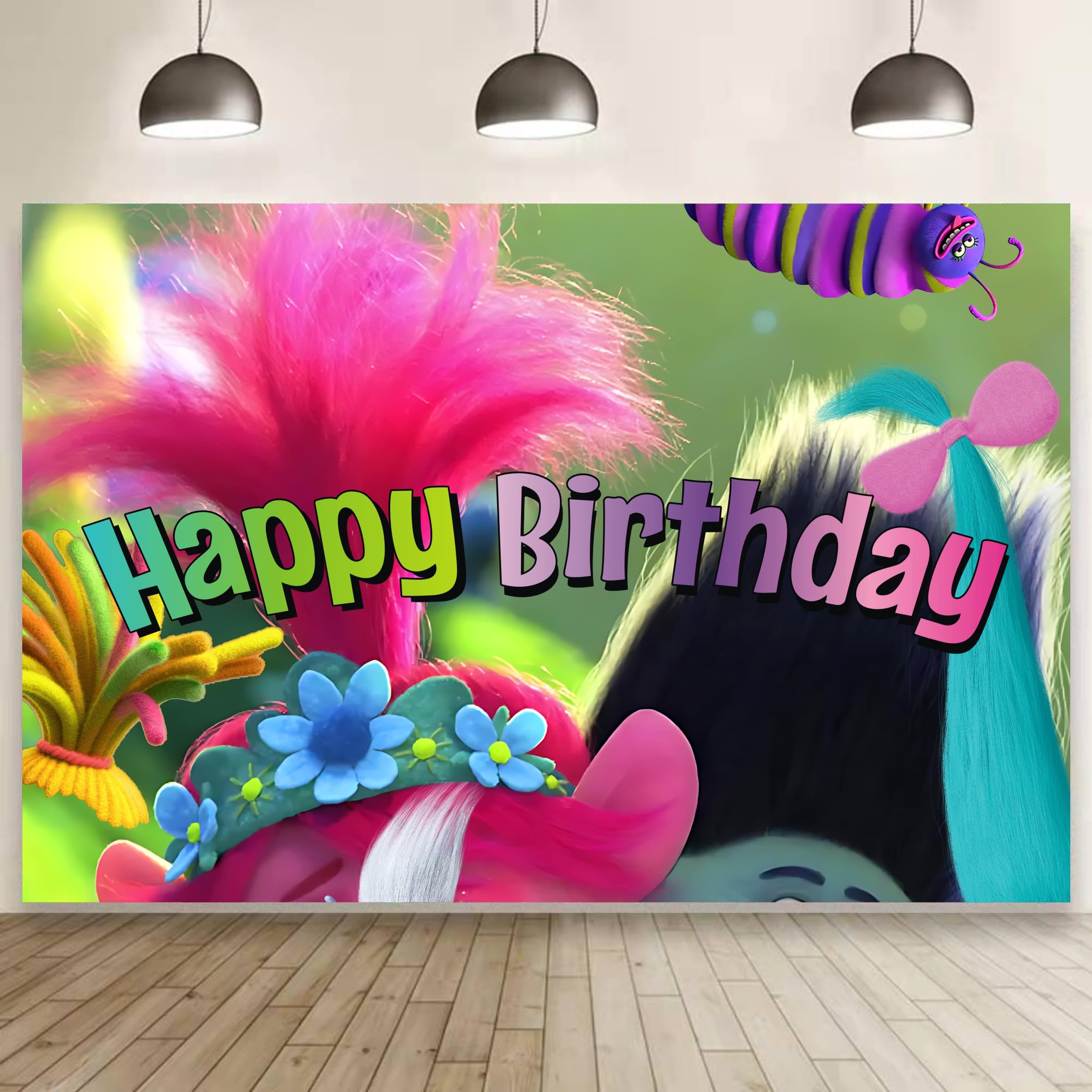M-F Photography Backdrop for Birthday Decoration, Shower Photography Banner Decoration (5x3ft)