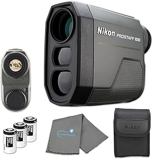 Nikon Prostaff Laser Rangefinder Bundle with 3 CR2 Batteries and Lumintrail Cleaning Cloth - Nikon