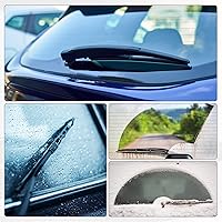 Vista 2 de ACROPIX Conjunto de brazo de limpiaparabrisas trasero para Pontiac Vibe - Paquete de 2 unidades, color negro