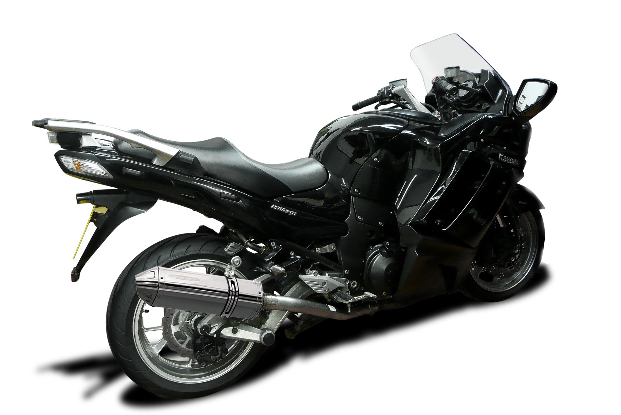 DELKEVIC スリップオンステンレスオーバルマフラー☆KAWASAKI ZX14 