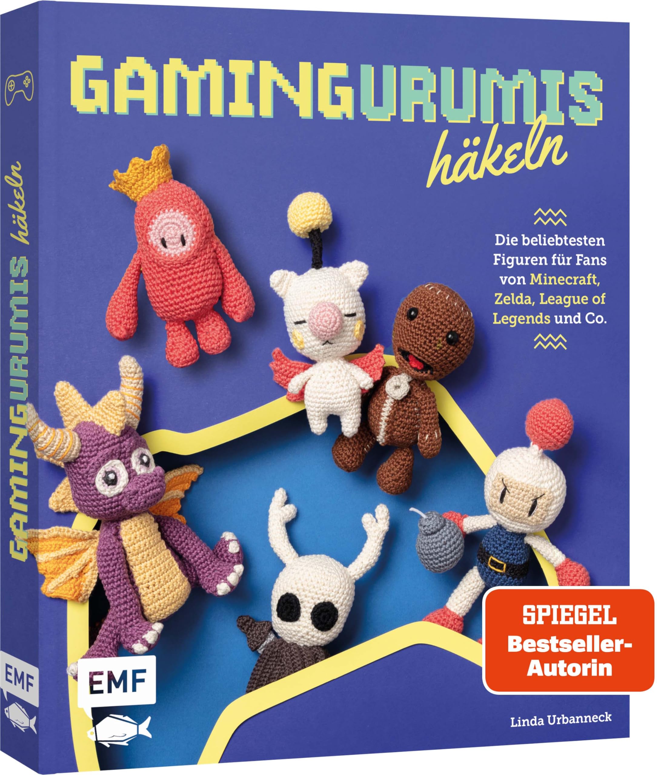 Gamingurumis häkeln: Die beliebtesten Figuren aus Videospielen als Amigurumis | Blauer Igel, herzloser Schatten und mehr für Fans von Minecraft, Zelda, League of Legends und Co.