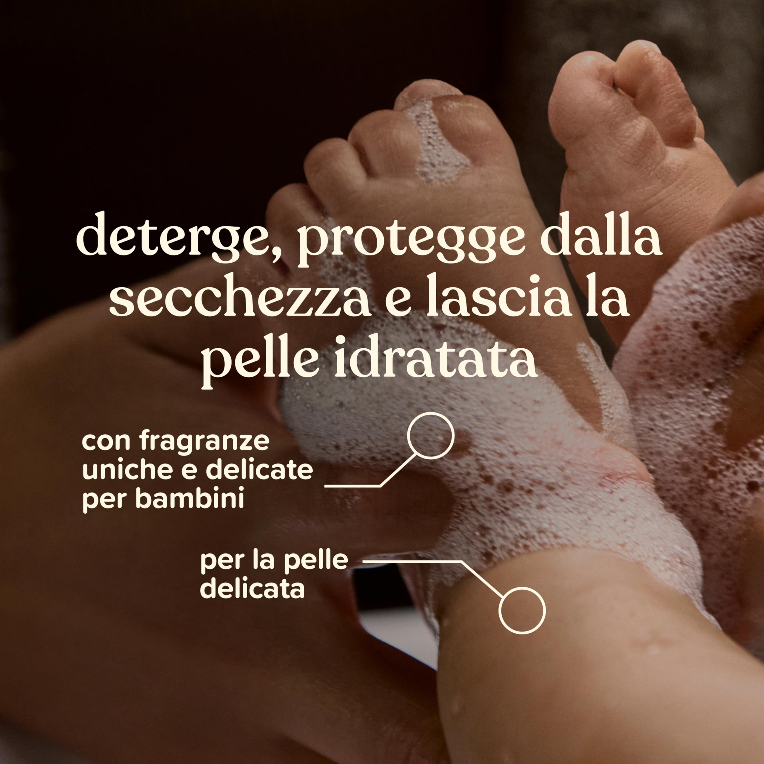 Johnson's Baby Top-to-Toe 3 in 1 Bagno dalla Testa ai Piedi 500 ml Bagnoschiuma e shampoo bambini per viso corpo e capelli