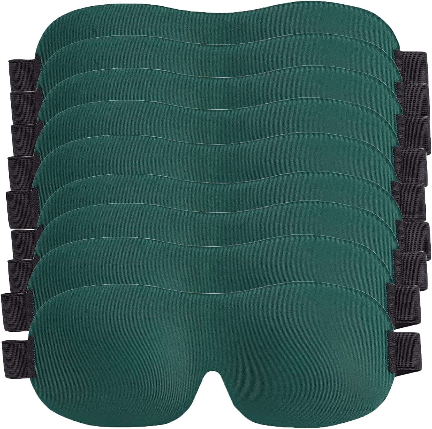 Eye Mask for Sleeping Blackout Sleep Masks, 3D Comfortable Sleeping Mask for Women & Men (Dark Green-10)