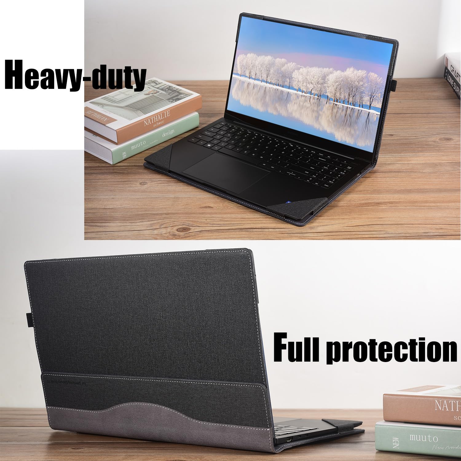 Custodia protettiva per computer portatile Samsung Galaxy Book3/2 360 NP730QFG/Galaxy Book2 Pro 360 13/Galaxy Book2 Pro 13 NP930XED/NP930QED NP730QED NP730QED (nero, 13,3)