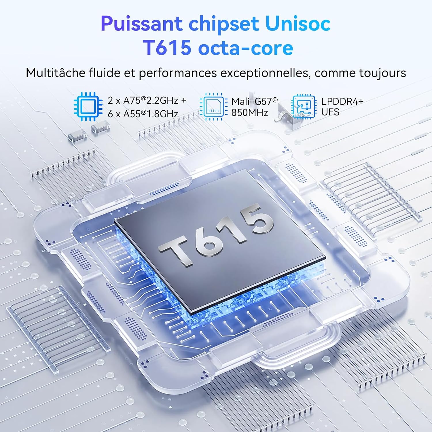 TABWEE W90 Tablet Unisoc T615 Octa-Core Processor