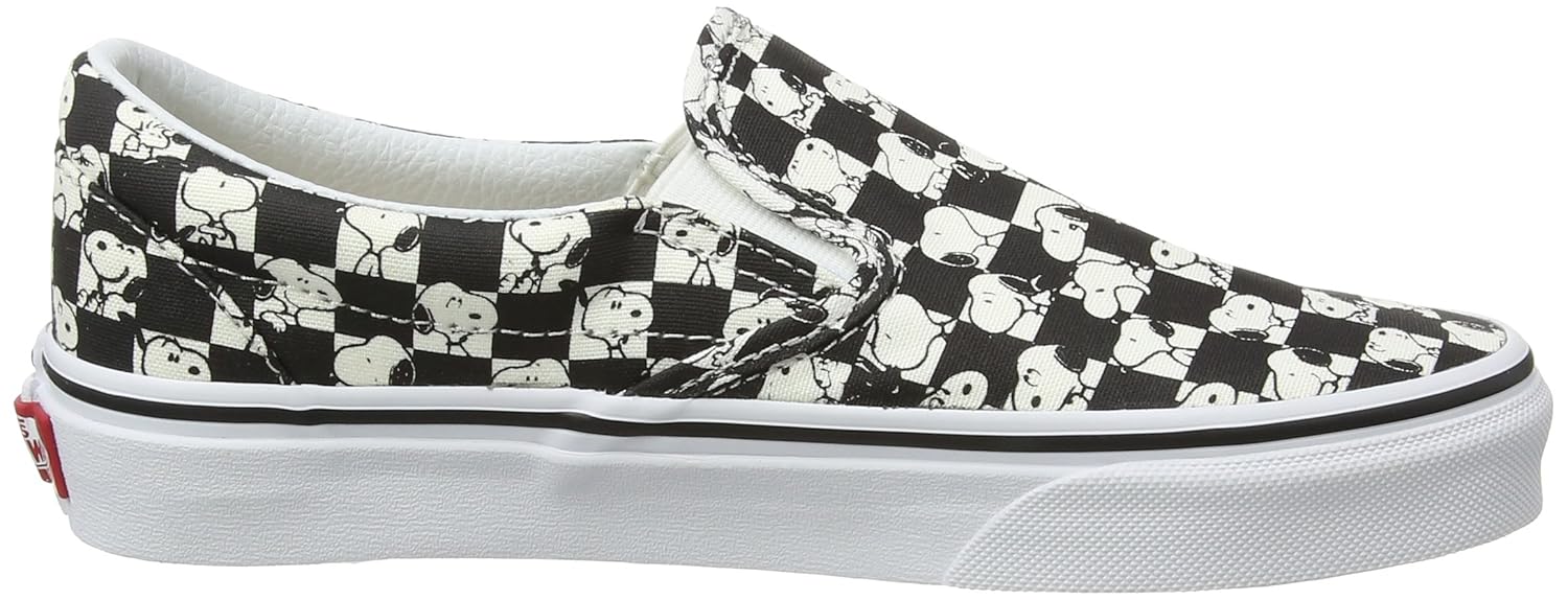 snoopy checkerboard vans