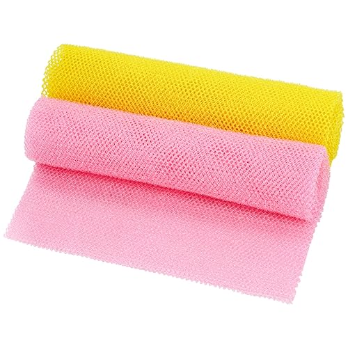 2 Pcs African Exfoliating Net, Fengek 31.5 Inch African Long Body Net Sponges Skin Back Scrubber for Daily Shower Bathing Exfoliating (Multicolor 1) - Multicolor 1