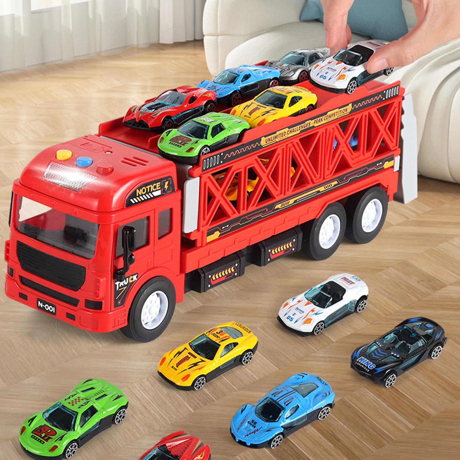 店じまいCrashtan トラックとキャリア おもちゃ 店じまいCrashtan