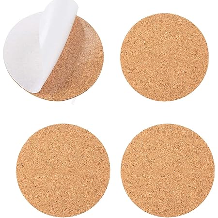 SelfAdhesive Cork Circle 50Pack Cork Backing Sheets for