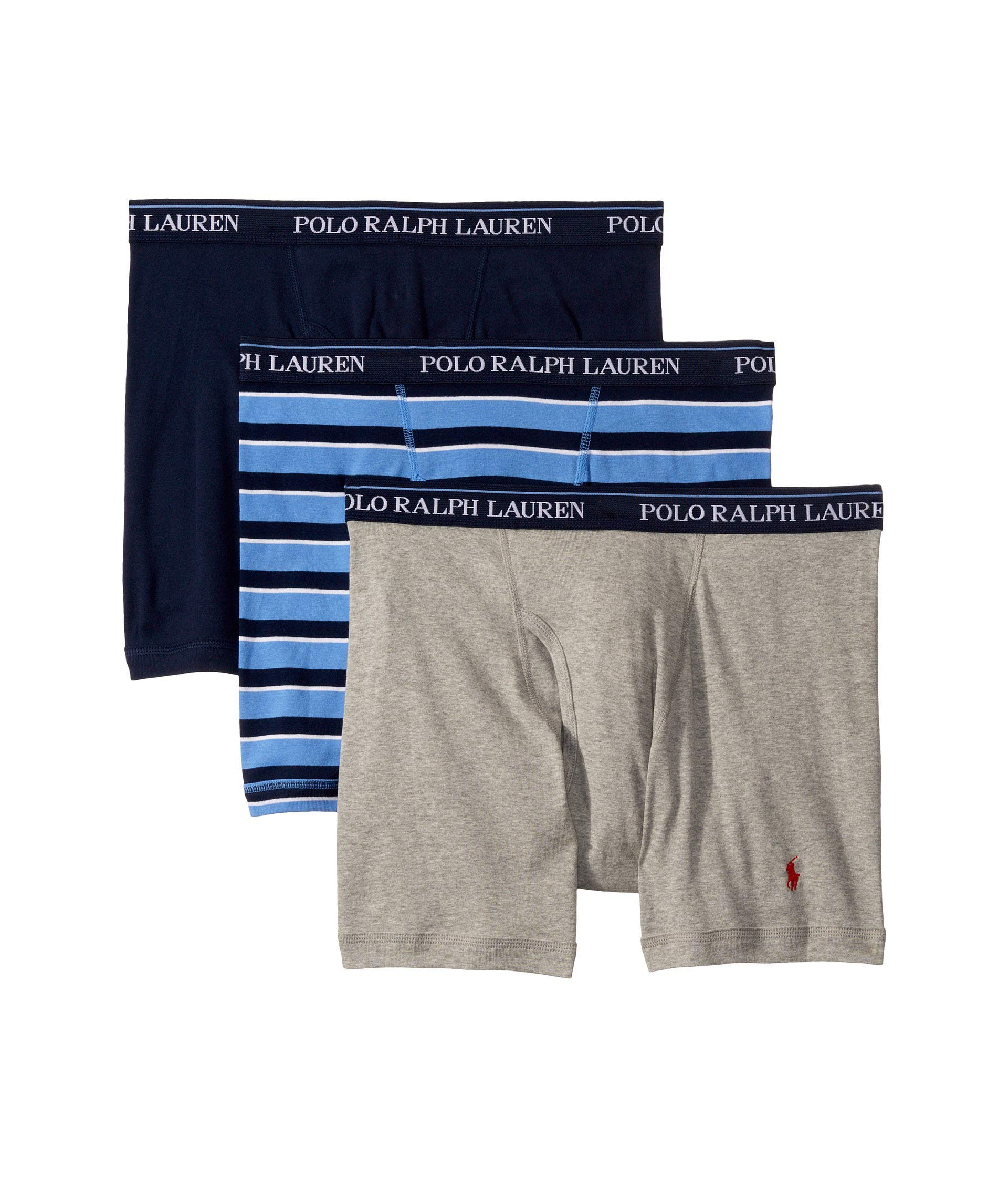 POLO RALPH LAUREN Men's Classic Fit w/Wicking 3-Pack Boxer Briefs