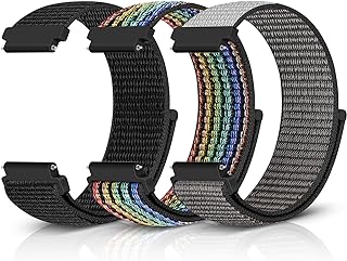 Sport Loop Nylon Band 16mm 18mm 19mm 20mm 22mm Watch Band Quick Release,Soft Fabric Nylon Adjustable Rugged Velcro Replacement Wristband Strap for Men Women