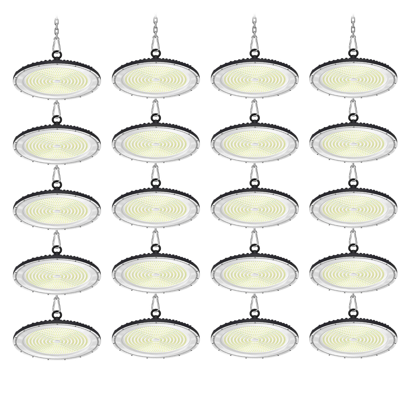 UFO LED High Bay Light 500W 50000LM LED Shop Light Without Plug 6000-6500K Daylight Bay Lighting IP65 Waterproof